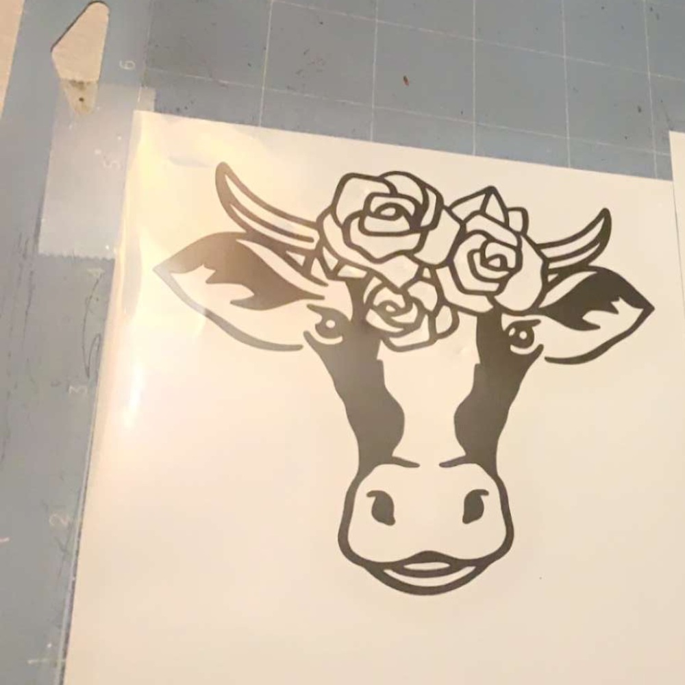 Two cow decals